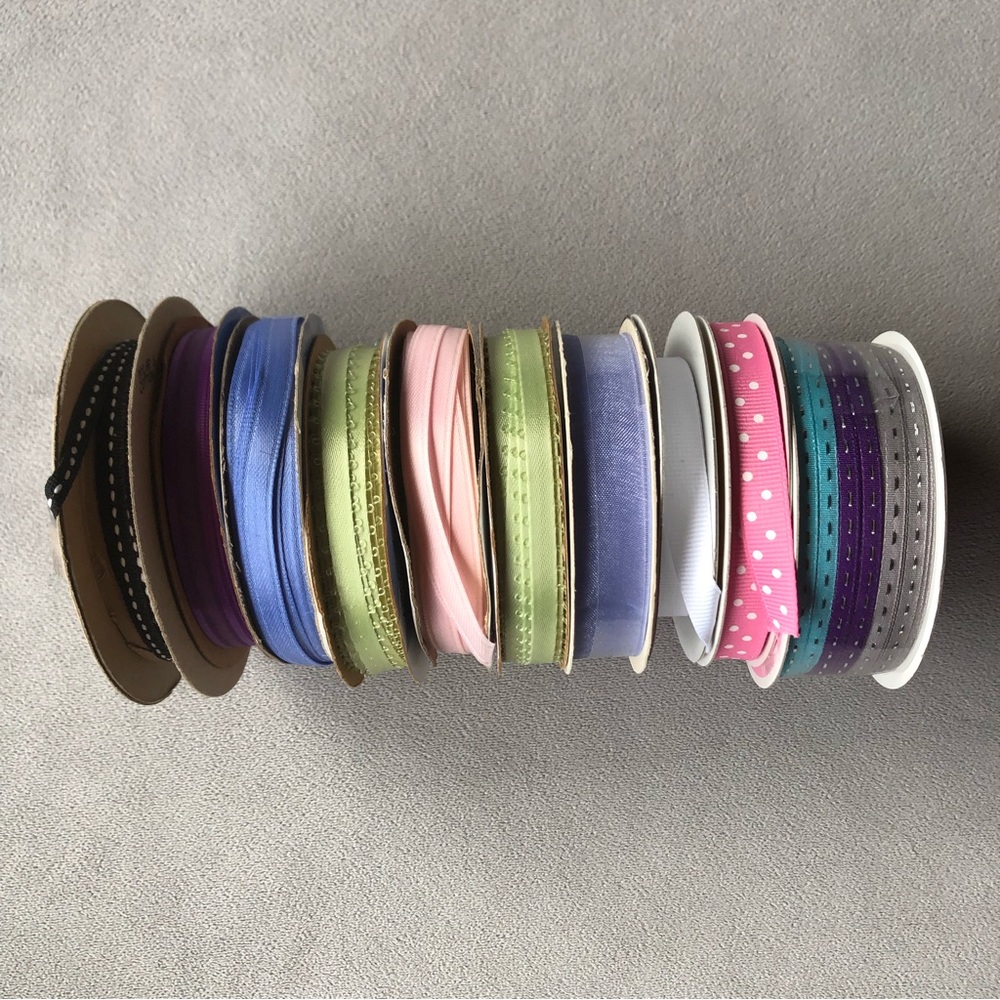 10 Rolls of Ribbon ~ Pastels and More!